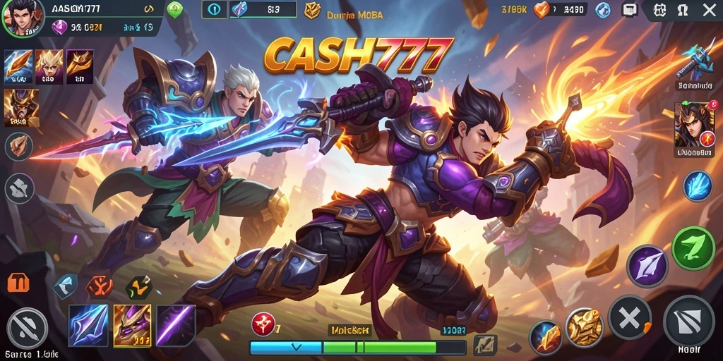 Tampilan seru dari gameplay intens di CASH777.
