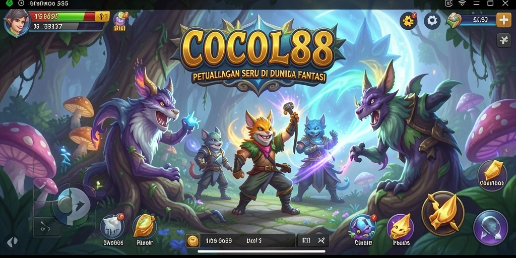 Screenshot utama COCOL88 menampilkan gameplay seru dan menantang.