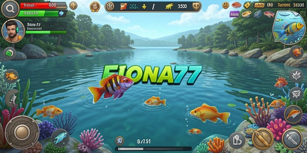 Tangkapan ikan yang mengasyikkan dalam game FIONA77.