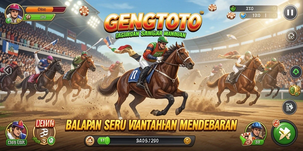 Tampilan menarik dari gameplay GENGTOTO di trek balapan yang menantang.