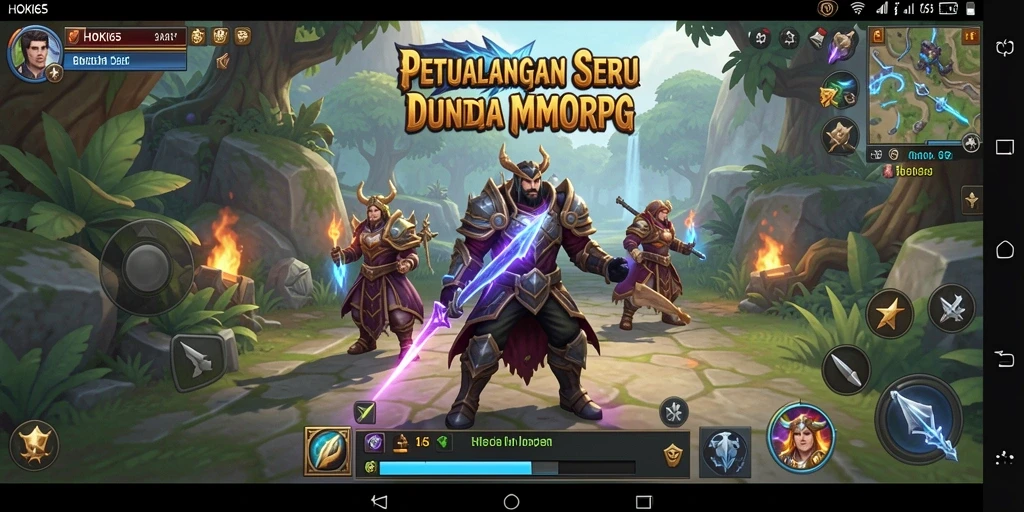 Tampilan gameplay HOKI65 dengan petualangan epik dan grafis yang menawan.