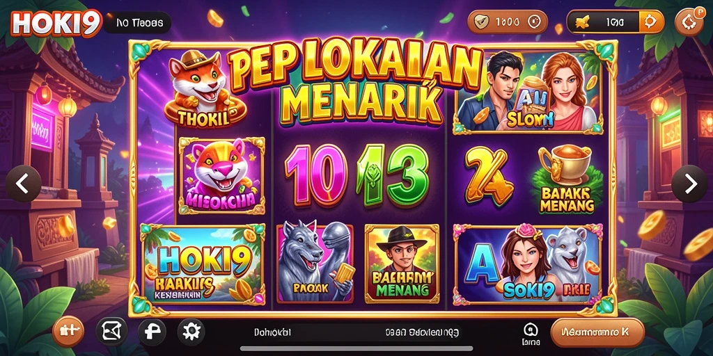 Tangkapan layar utama HOKI9 menampilkan gameplay slot yang seru dan mengasyikkan.