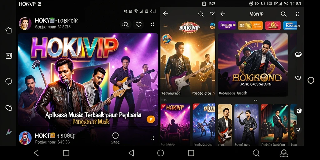 Tampilan menarik HOKIVIP dengan gameplay musik interaktif.