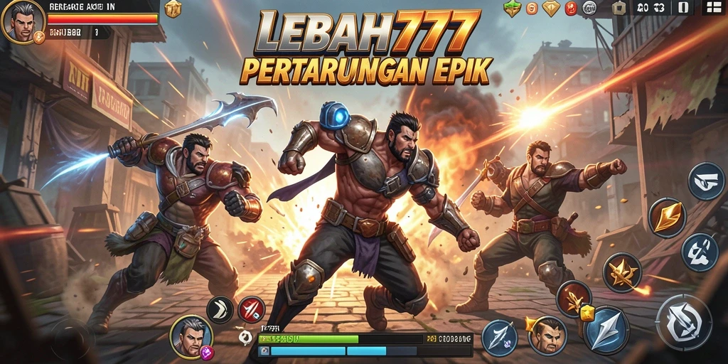 Tampilan gameplay menegangkan dari LEBAH777 dengan pertempuran yang spektakuler.