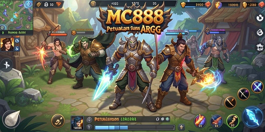 Tampilan gameplay epik di dunia ARPG MC888.
