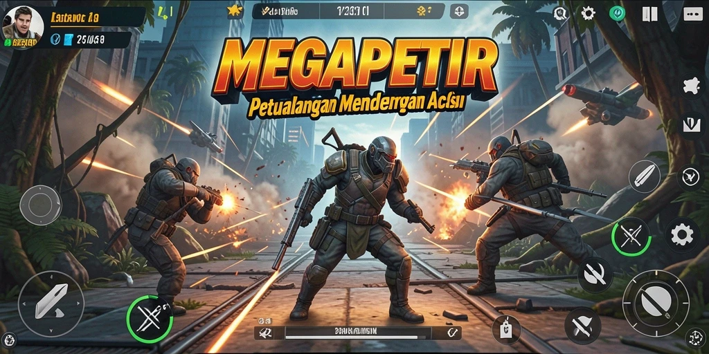 Gameplay seru dan mendebarkan dari MEGAPETIR.