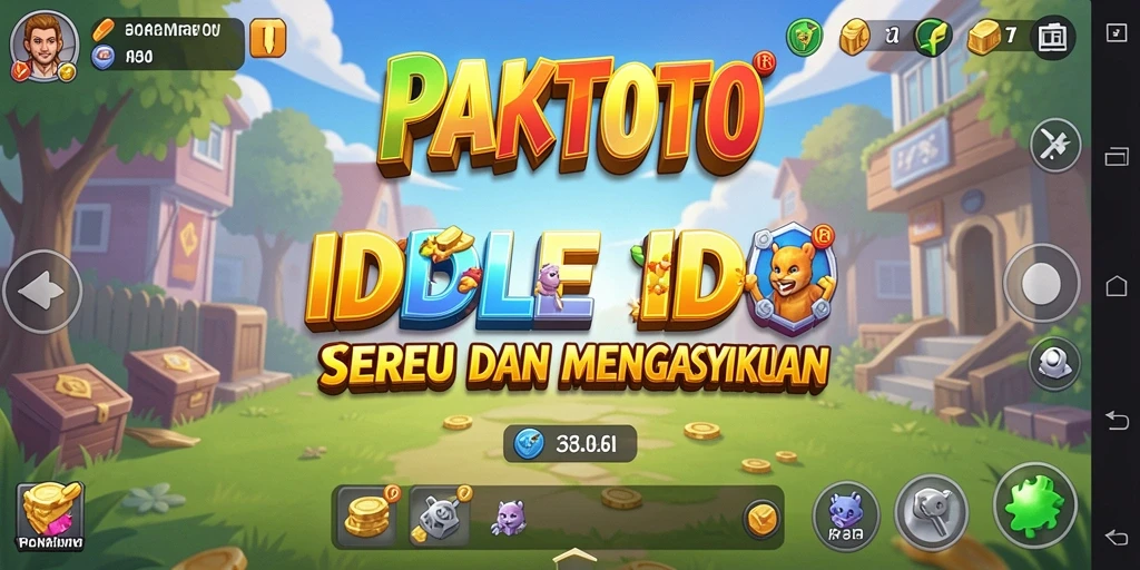 Tampilan permainan Idle PAKTOTO yang menarik dan seru.