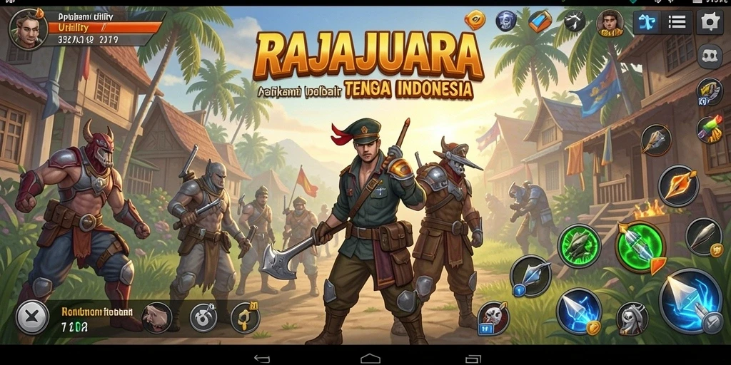 Tampilan utama RAJAJUARA dengan berbagai fitur Utility.