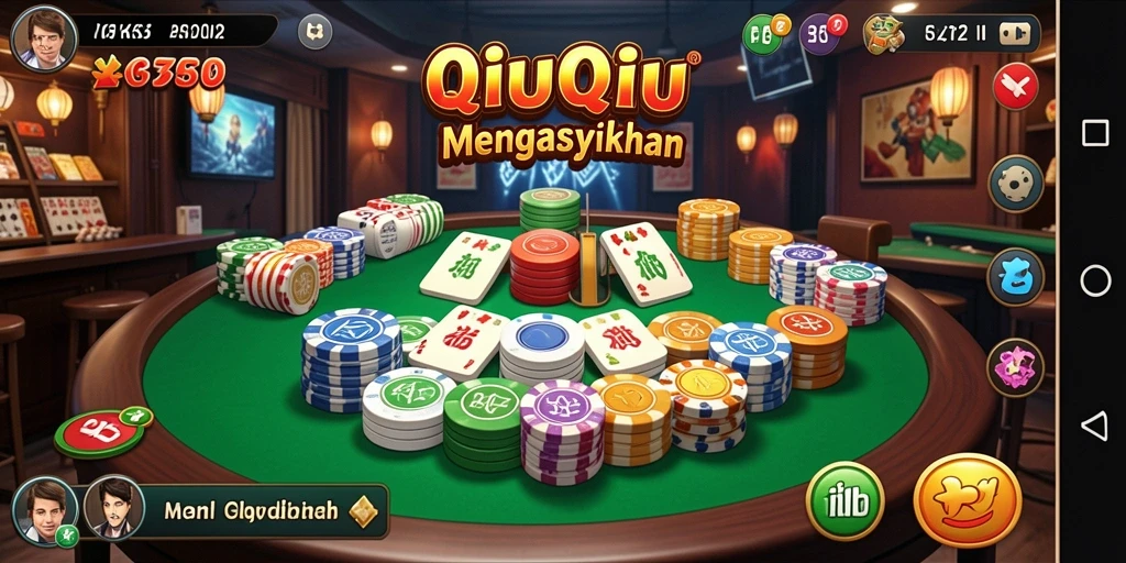 Tampilan gameplay menarik dari RK55 QiuQiu dengan pemain aktif.