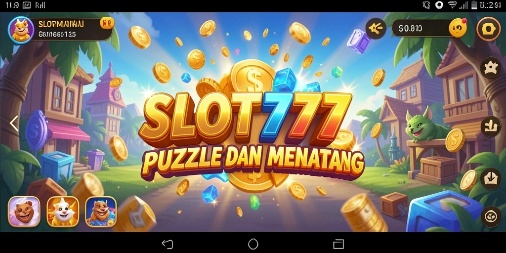 Screenshot utama menunjukkan gameplay menarik dari SLOT777.